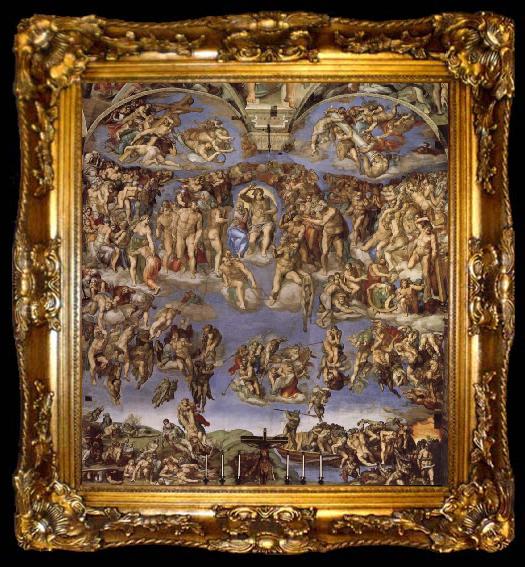 framed  Michelangelo Buonarroti Last Judgement, ta009-2